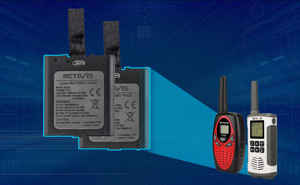 Retevis RT45 & RT628 rechargeable Battery-BL45